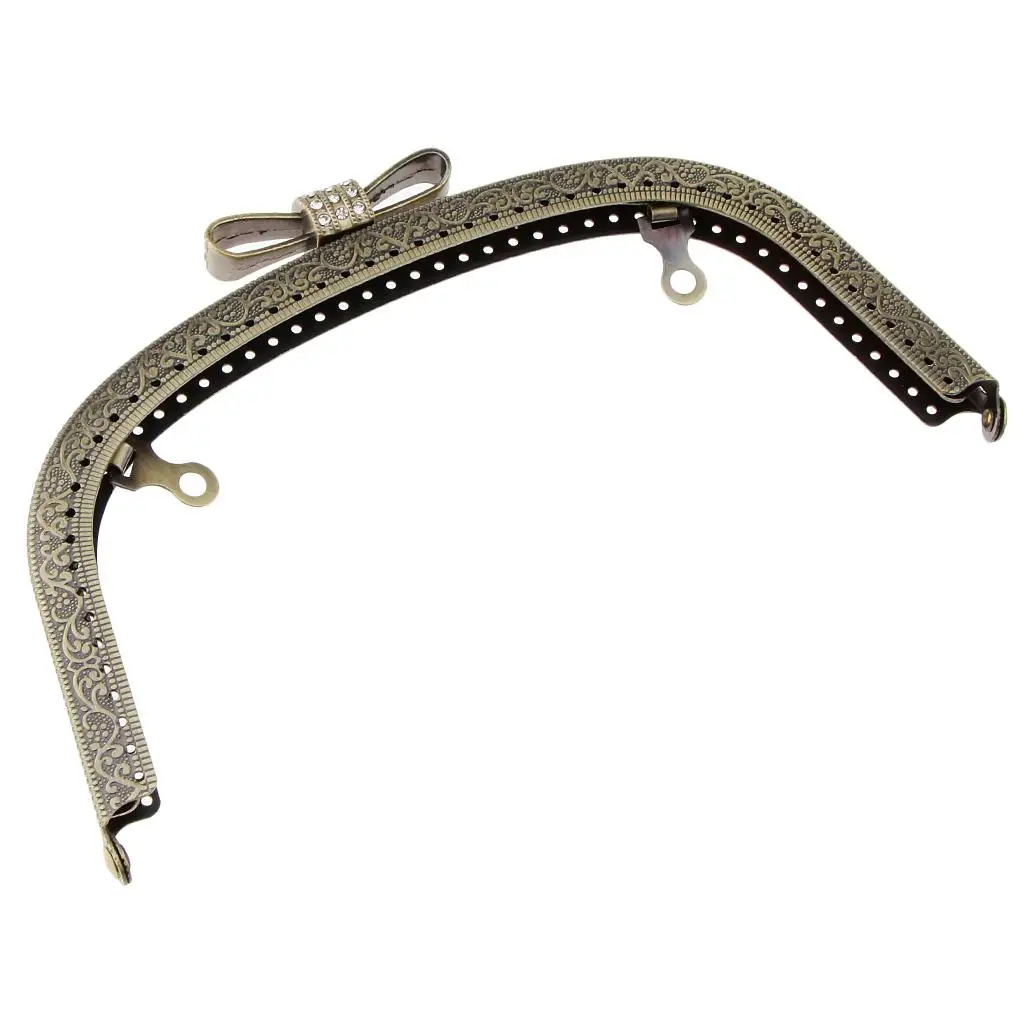 18.5cm Arched Metal Frame Bow Kiss Clasp for Coin Purse Bag Accessories DIY