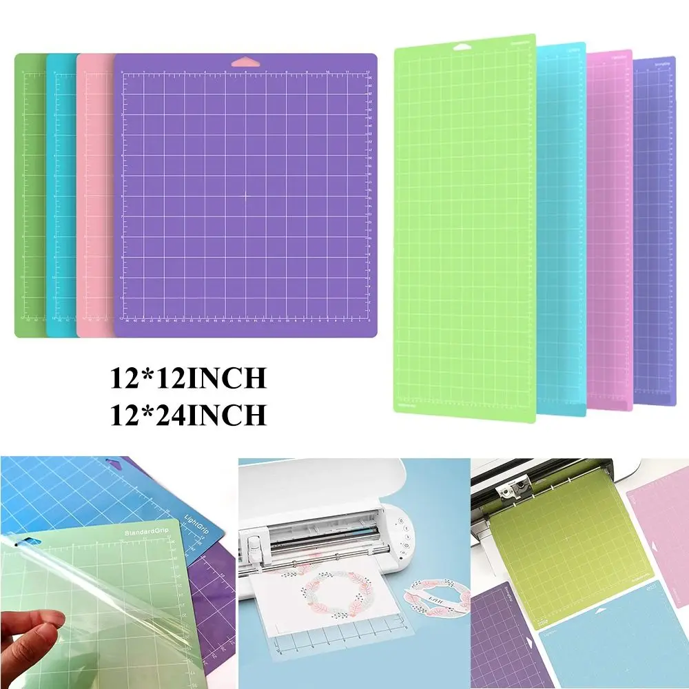 

Adhesive Cutting Mat PVC Cameo Silhouette Lettering Machine Pads Strong Grip Thick Card Stock Cutting Pad for Cricut