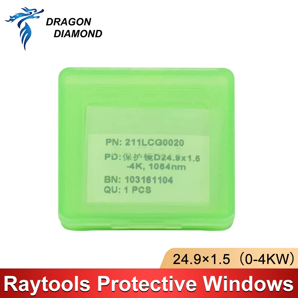 

Original Raytools Laser Protective Windows Lens 27.9X4.1 24.9X1.5 for Raytools Fiber Laser Head BT240S BM109 BM114S