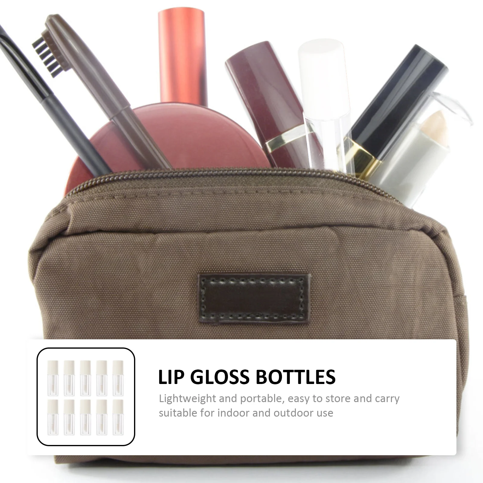 10 stks Lippenstift Buizen 1 2 ml Hervulbare Draagbare DIY Lipgloss Containers Lichtgewicht Opslag Make-up Monsters
