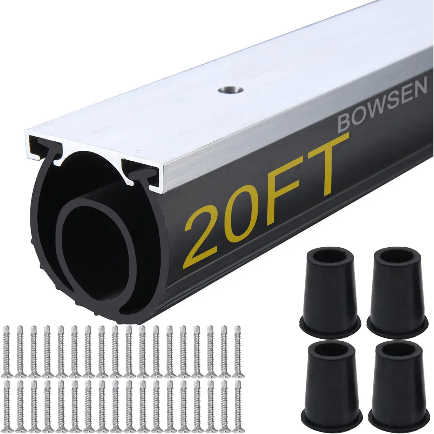 

Сверхмощное универсальное нижнее уплотнение гаражных ворот с алюминиевой гусеницей, черное (ширина 1–5/8 дюйма), устойчивое к атмосферным воздействиям и прочное.