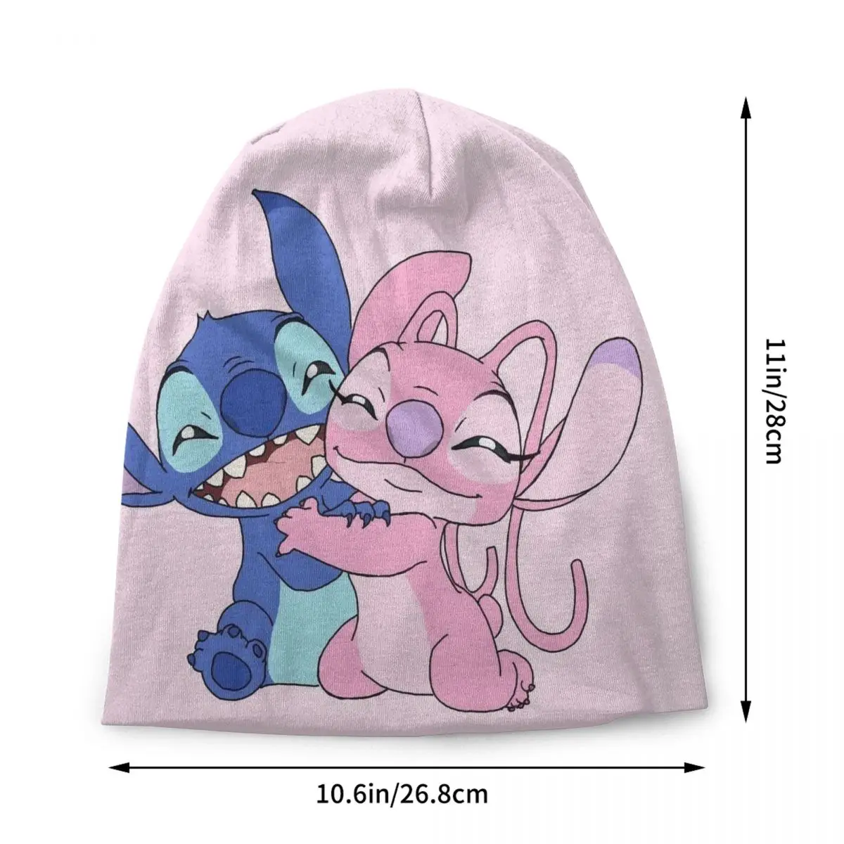 Custom Lilo And Stitch Skullies Beanies Caps Unisex Winter Warm Knit Hat Women Men Fashion Adult Bonnet Hats Outdoor Ski Cap