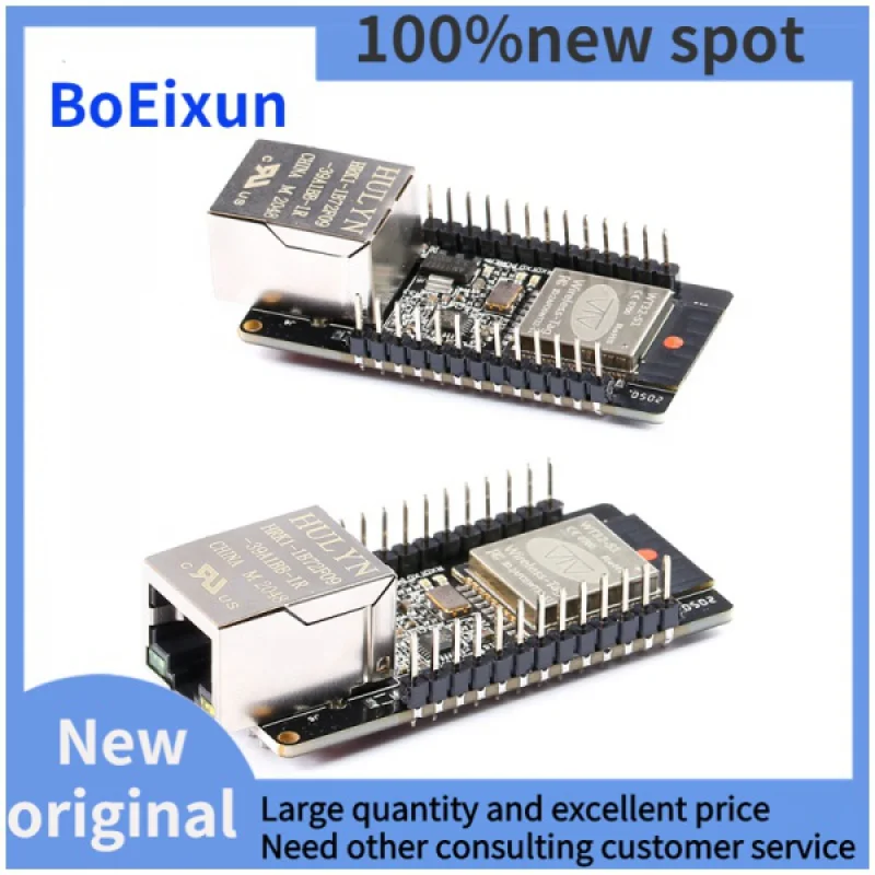 

100% new WT32-ETH01 Embedded Serial Port Networking Ethernet BT WIFI Combo Gateway MCU ESP32 Wireless Module Board WT32 ETH01