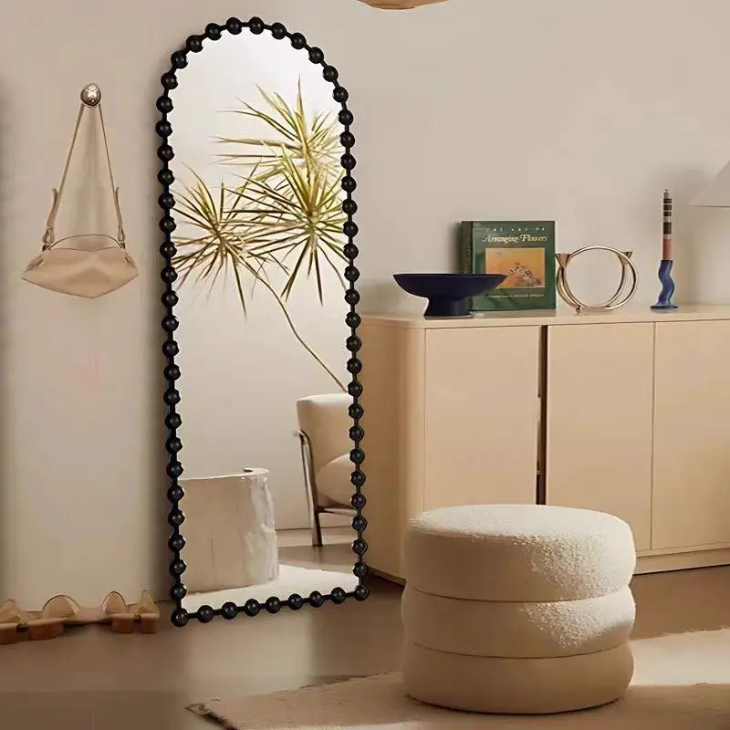 مرايا الأميرة الفريدة من نوعها لكامل الجسم، غرفة نوم فاخرة، مرآة حائط كبيرة، صالون قائم، أثاث Miroir Sur Pied الحديث للمنزل #3