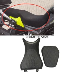 Motorcycle Front and Rear Mesh Heat Insulation Seat Cushion Cover Protector For QJMOTOR SVT650 SVT650X Fabric Saddle Seat Cover