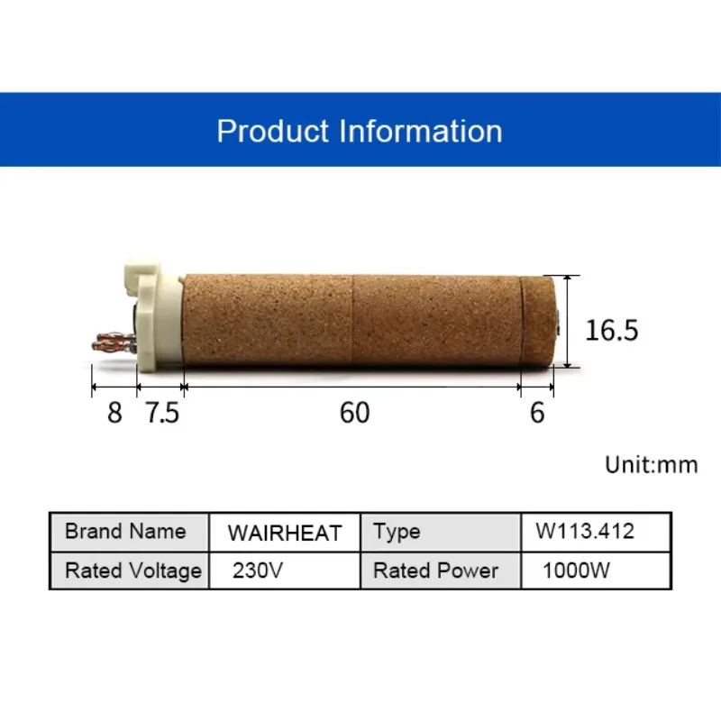113.412 230V 1000W Mini Heater 1kw  for WELDING PEN R /WELDING PEN S  HAND HOLD Welding G-