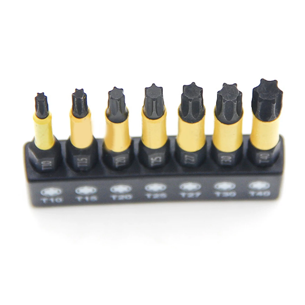 1/4 Inch Screwdriver Bits Hex Shank Screwdriver Bits For Home Repair Alloy Steel Easy To Store Improves Work Efficiency