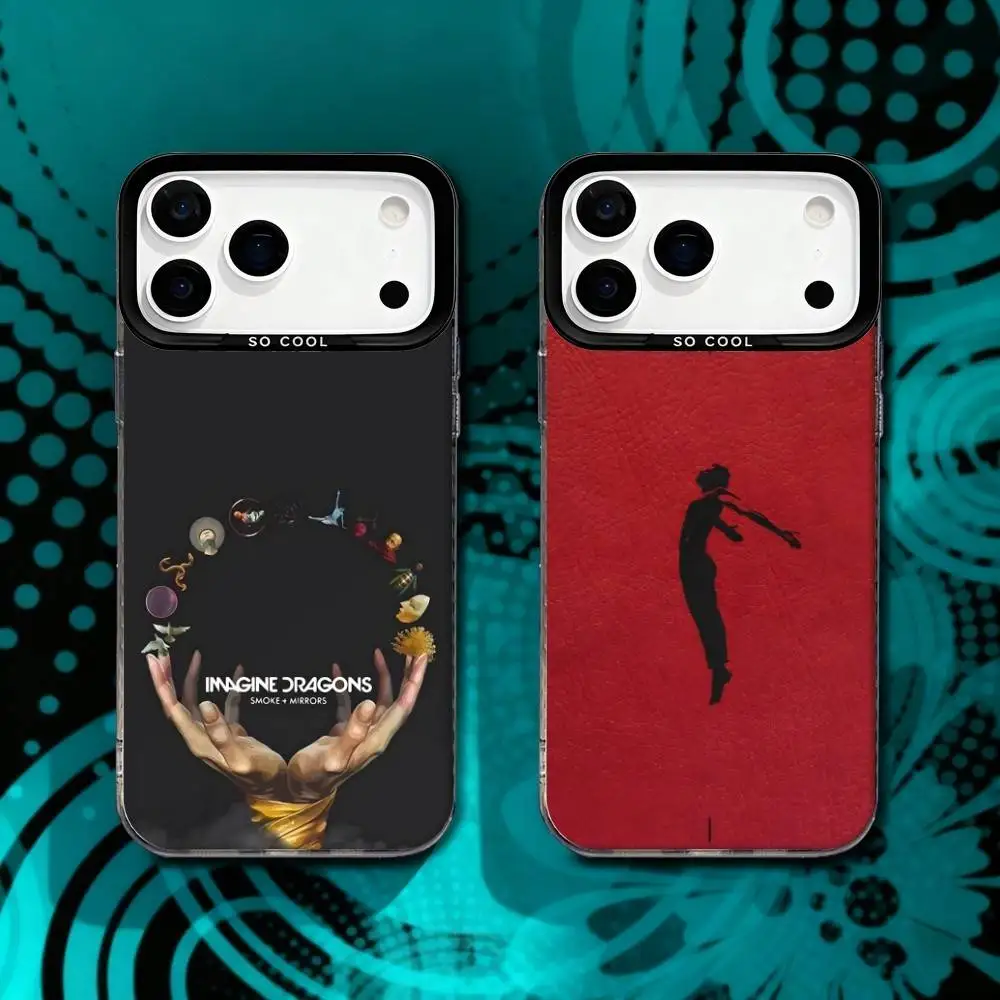 

I-Imagine D-Dragons Albums For iPhone 17,16,15,14,13,12,X,8,Pro,Max,Plus,SE4,Air,Mini Anti-Slip Black IMD Matte Case