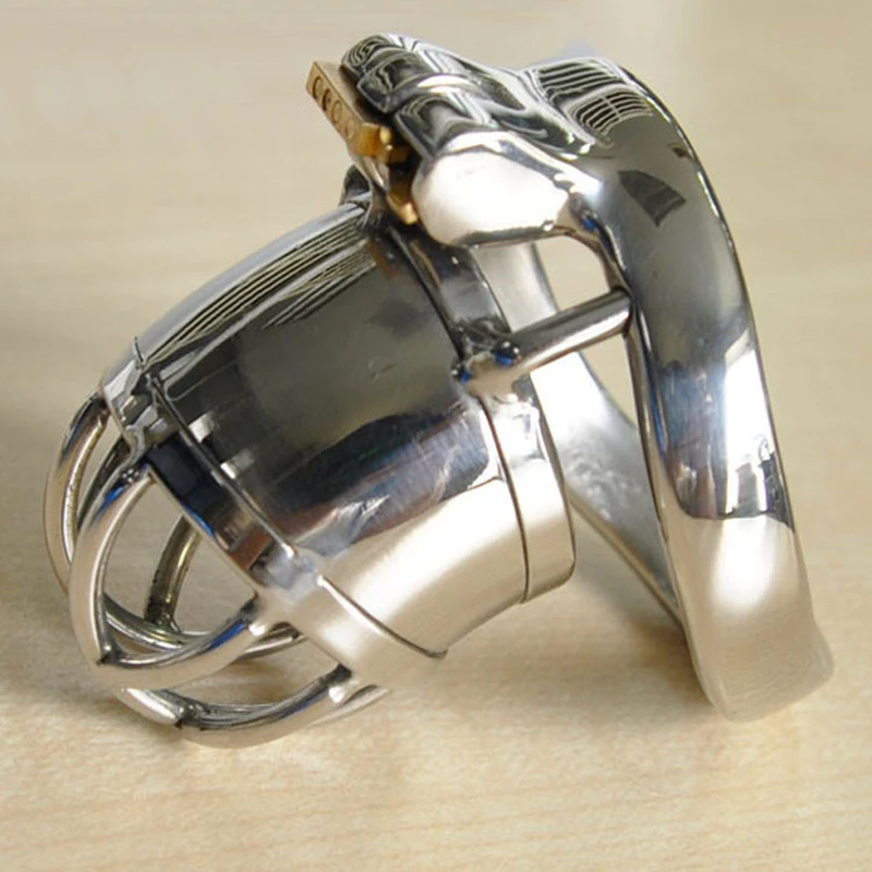 Stainless Steel Metal Penis Sleeve Bird Lock Chastity Cage Adult Sex Toys For Men Cock Cage Male Chastity Device CB6000 view 3