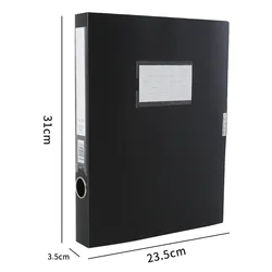 A4 Thickened Document Case Large Capacity File Folder Information Box Accounting Voucher Storage Box Office Contract Holder