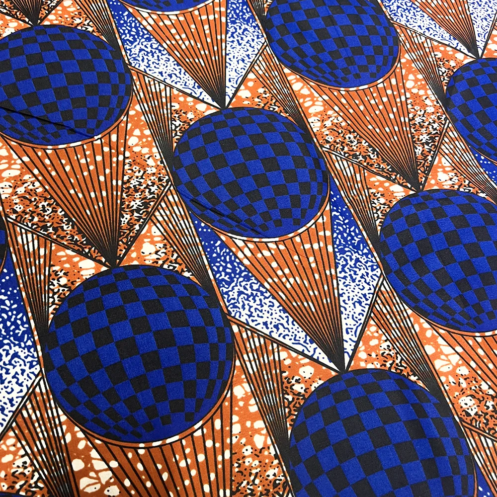 6 Yards Ankara Wax Fabric 2025 High Quality African Wax Print Fabric African Guaranteed Veritable Real Wax