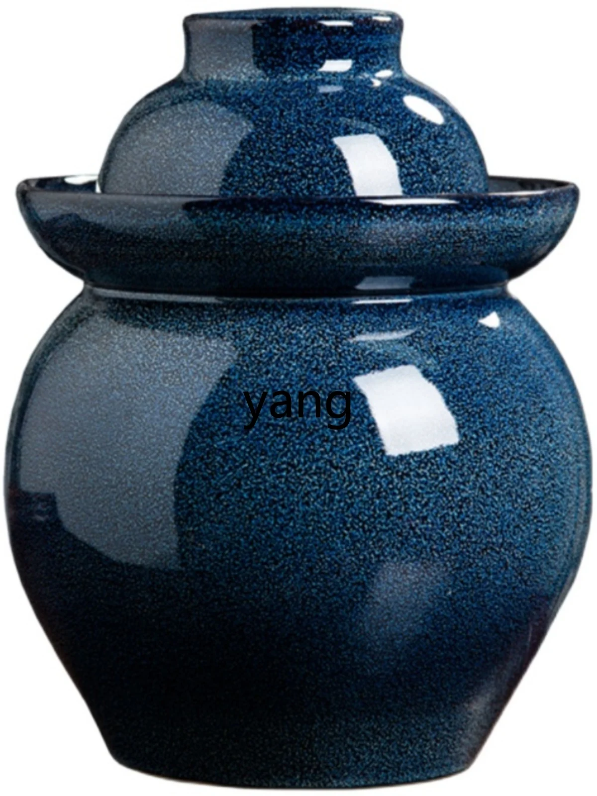 CX  Jingdezhen Old Pickles Earthen Jar Ceramic with Inner Cover Household Seal Earthenware Pickle Jar