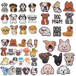 7-20PCS Cartoon Animal Dog Series Beagle Puppdog PVC Shoe Charms Garden Shoes Button Decorations DIY Backpack Accessories Gift