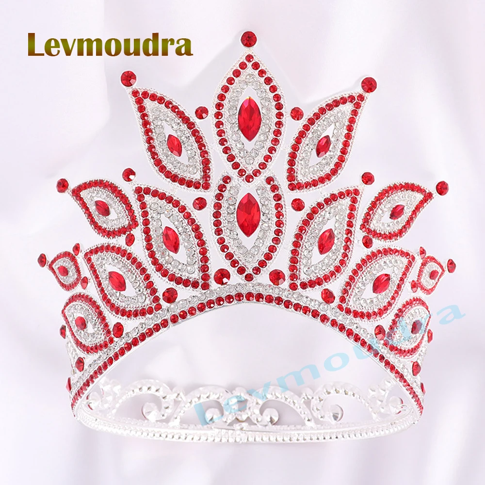

Levmoudra Bridal Crown Hair Accessories Fashion Crown Baroque Crown High end Large Full Pageant Crown