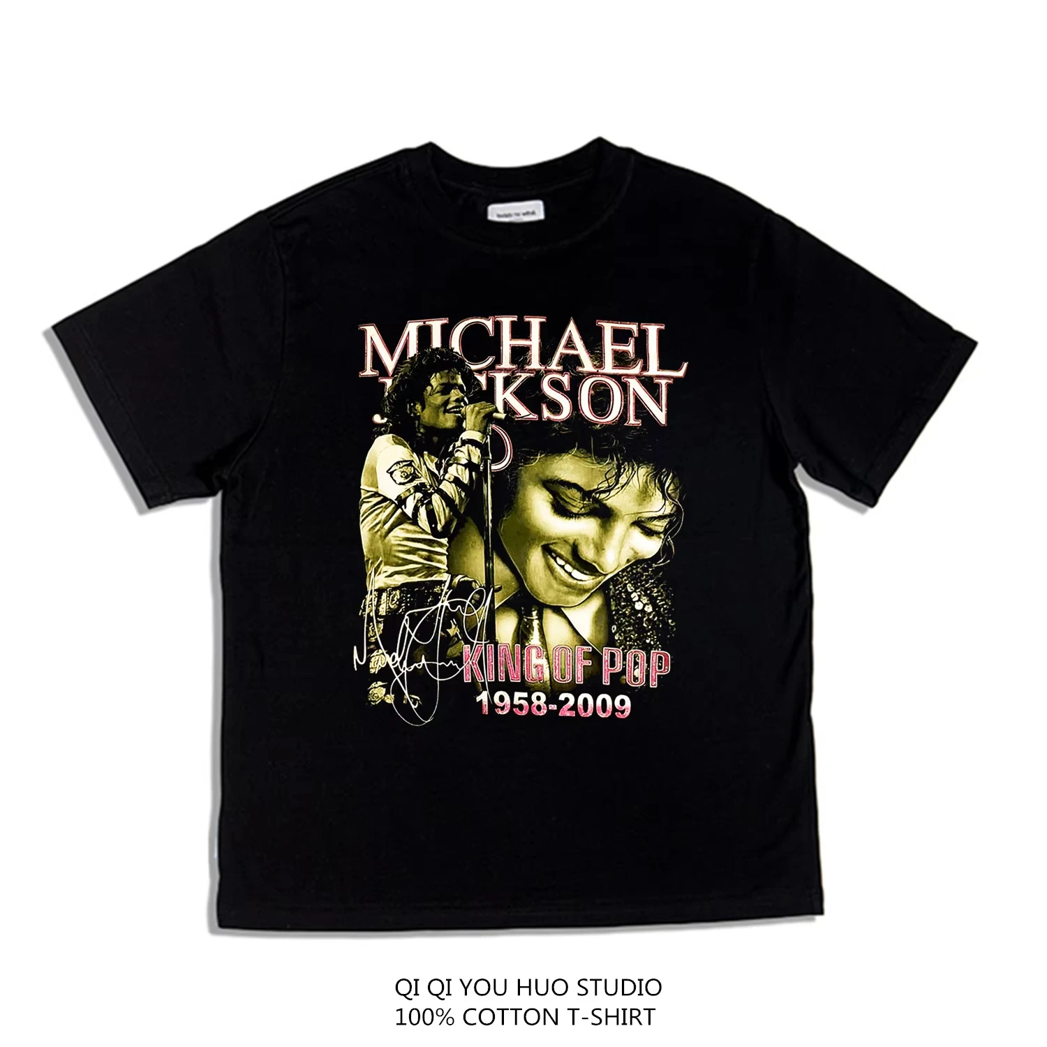 2026 Vintage Retro Figure Art Graphic Large Printed Cotton Unisex Short Sleeve T-Shirts, Music Art Casual Tops for Kids Adults