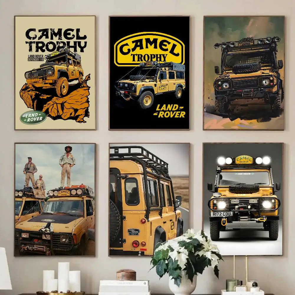 1pc Camel Trophy D-Defender Poster Sticker Print Waterproof Wall Art For Living Room Bedroom Home Decor