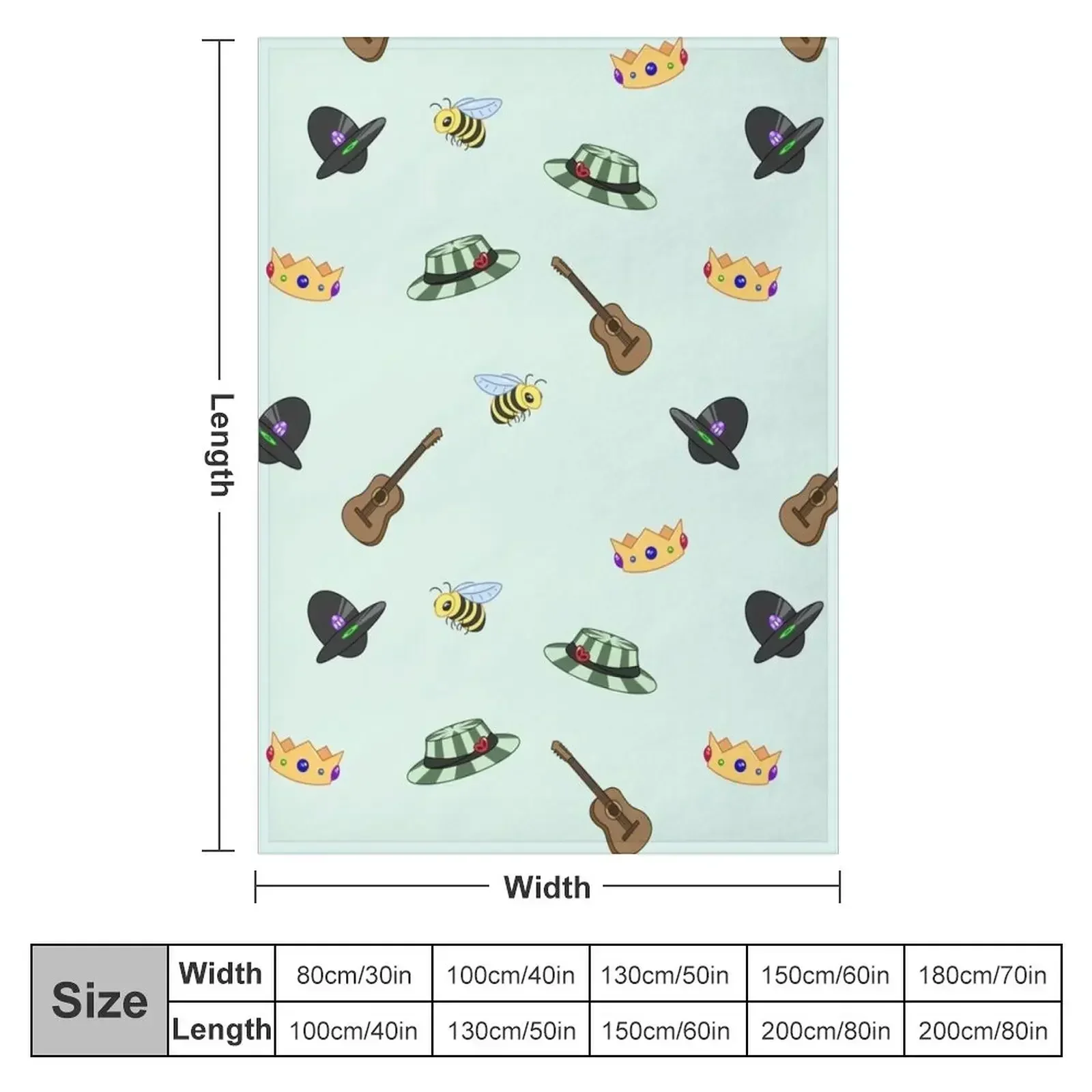 Sleepy Bois Inc Pattern Throw Blanket couch cozy soft plush fuzzy picnic outdoor blanket
