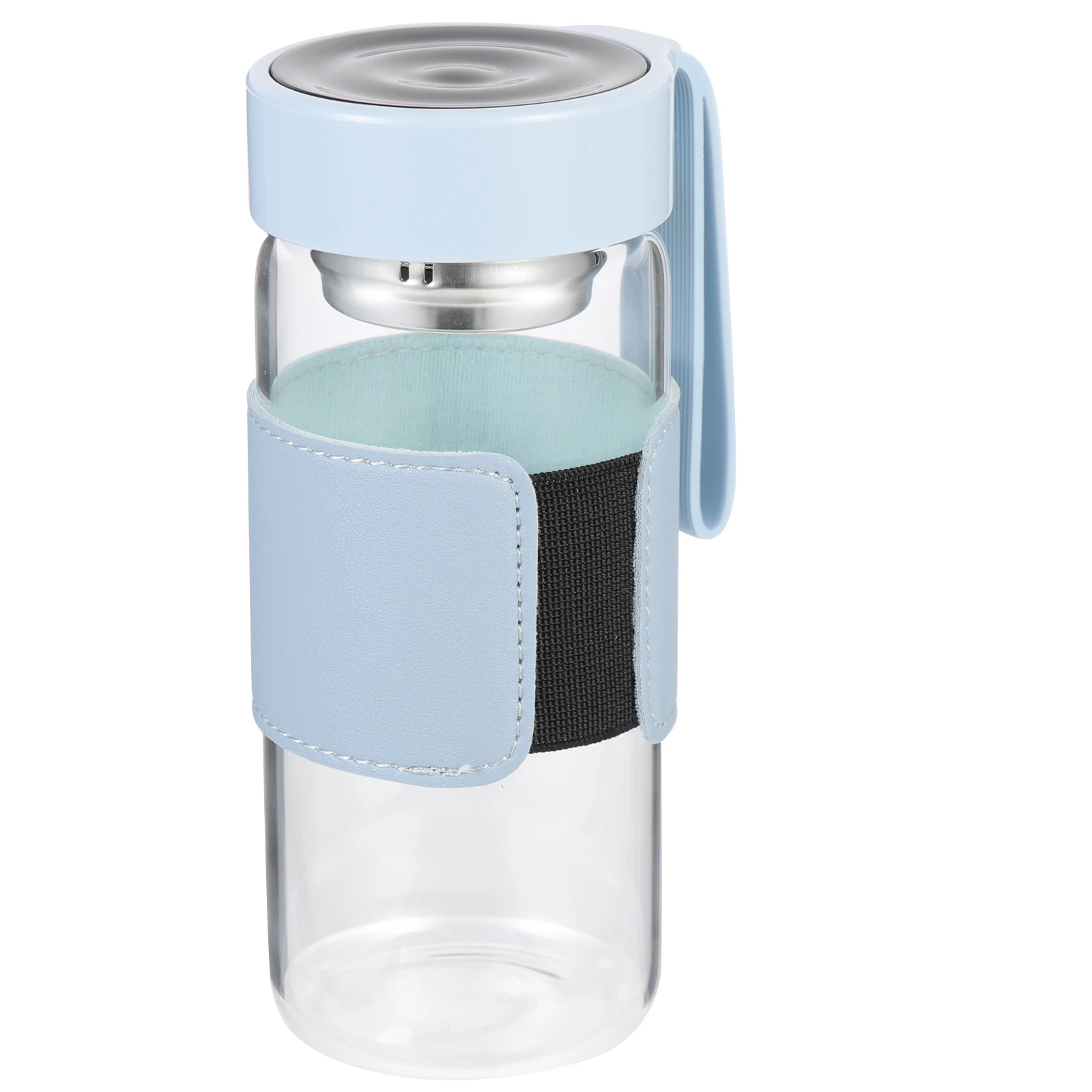 

Portable Handheld Glass Water Bottle Heat Resistant Leakproof Cup for Fitness Outdoor Office School Use Water Bottle