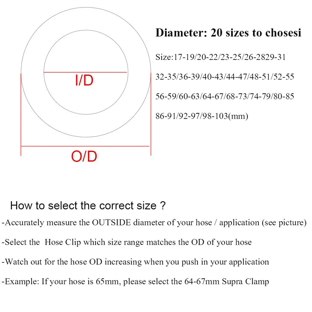 1pc New Useful Hardware Sealing Exhaust Hose Clamps Pipe Clip Stainless Steel T Bolt