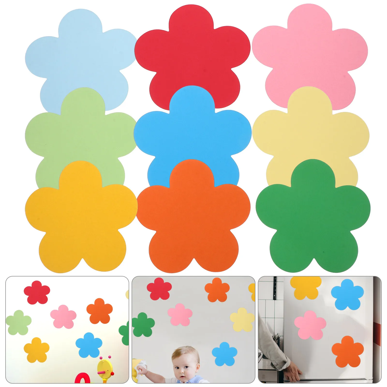 

10Set Hand Cut Paper Decorations Bright Colored Paper Cutouts for School Parties Spring Summer Festivals DIY Craft Projects