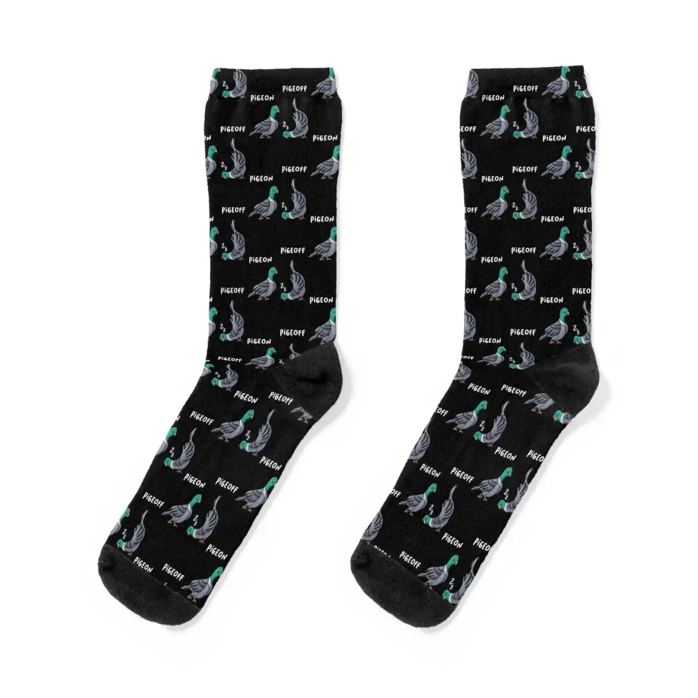 

PigeON PigeOFF Pigeon Funny Socks Thermal man winter christmas stocking halloween hiphop Mens Socks Women's