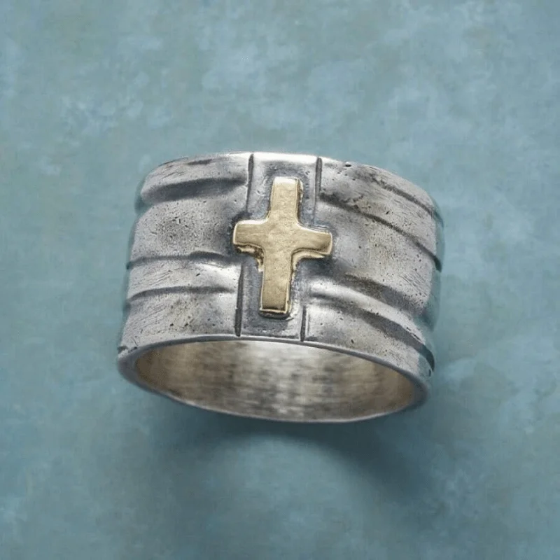 Vintage Men's Art Ring Silver Punk Gothic Neutral Jewelry Accessories Gift