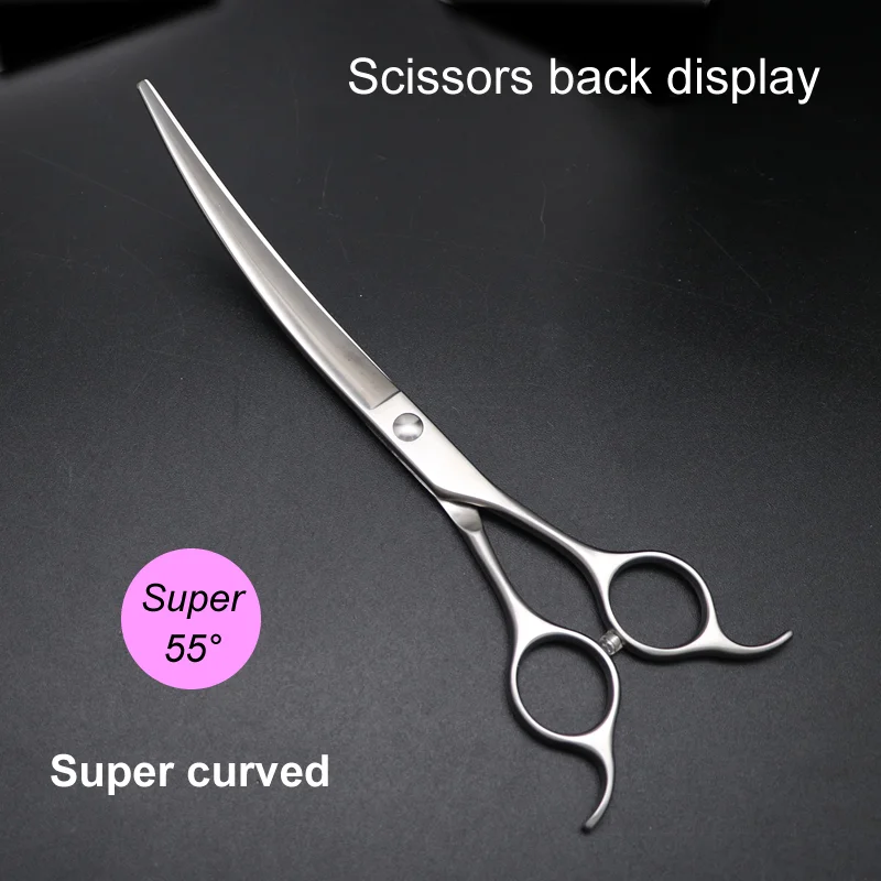 Imagem -04 - Aço Super Curvo Pet Scissors Tesouras para Cães Cisalhamento para Padrinhos 7.5 in 8.0 in Alta Qualidade jp Vg10