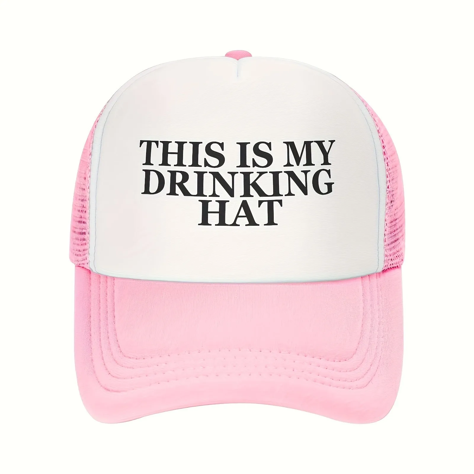 Drinking Hat Trucker Hat Unisex Adult Adjustable Mesh Baseball Cap Casual Outdoors