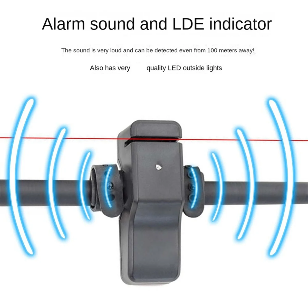 A71P الصيد إنذار الأوروبي الكارب الصيد الإلكترونية جرس البحر قضيب إنذار البحر قضيب عازلة ذكي تذكير معدات صيد الأسماك #5