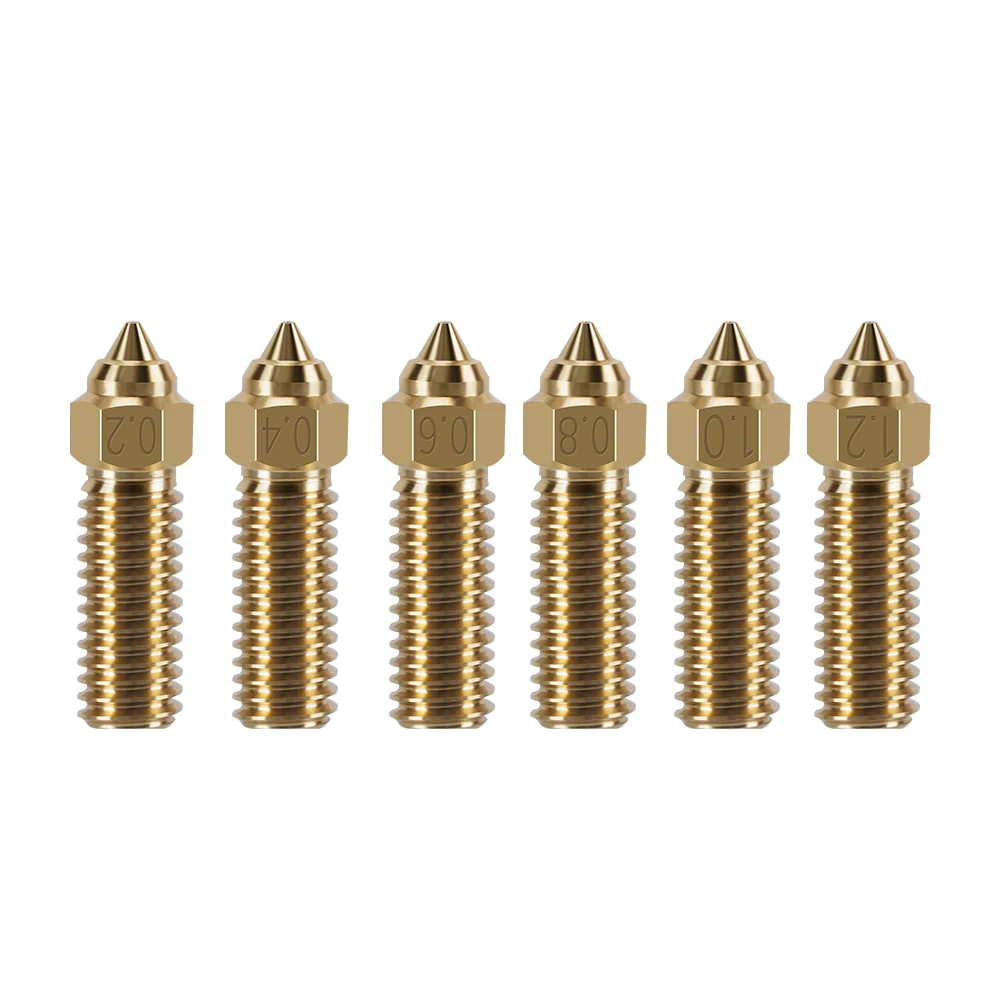 For Ender 3 V3 KE Nozzle Brass Plated Copper Hardened Steel High Speed 3D Printer Nozzles For Creality K1 / K1 Max / CR-M4