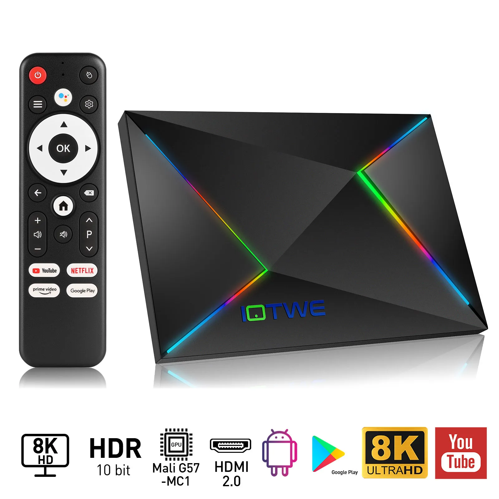 XGODY TV Box Android 14 8K Ultra HD Smart TV Box Wifi6 Octa-core Transmission Media Player 4GB+32GB/64GB Large Memory Youtube