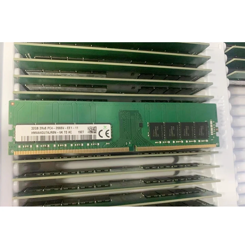 32GB 32G RAM 2RX8 PC4-2666V DDR4 2666 ECC UDIMM For SK Hynix Memory