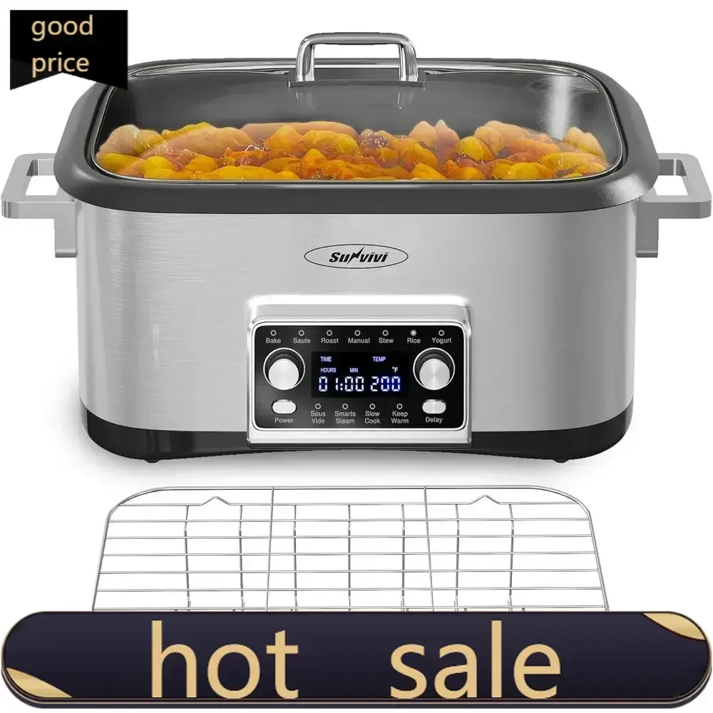 Activity price  5Popular8-Quart Digital Multi-Cooker with Programmable Timer, Temperature Control, Removable Pot, and Dishwashe