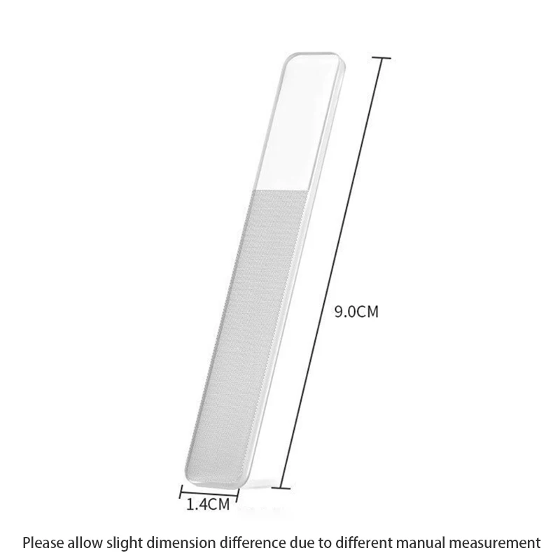 1pc Transparent Sanding Glass File Manicure Professional Nail Art File Buffing Polishing Durable Nano Supplies Accessories Tool