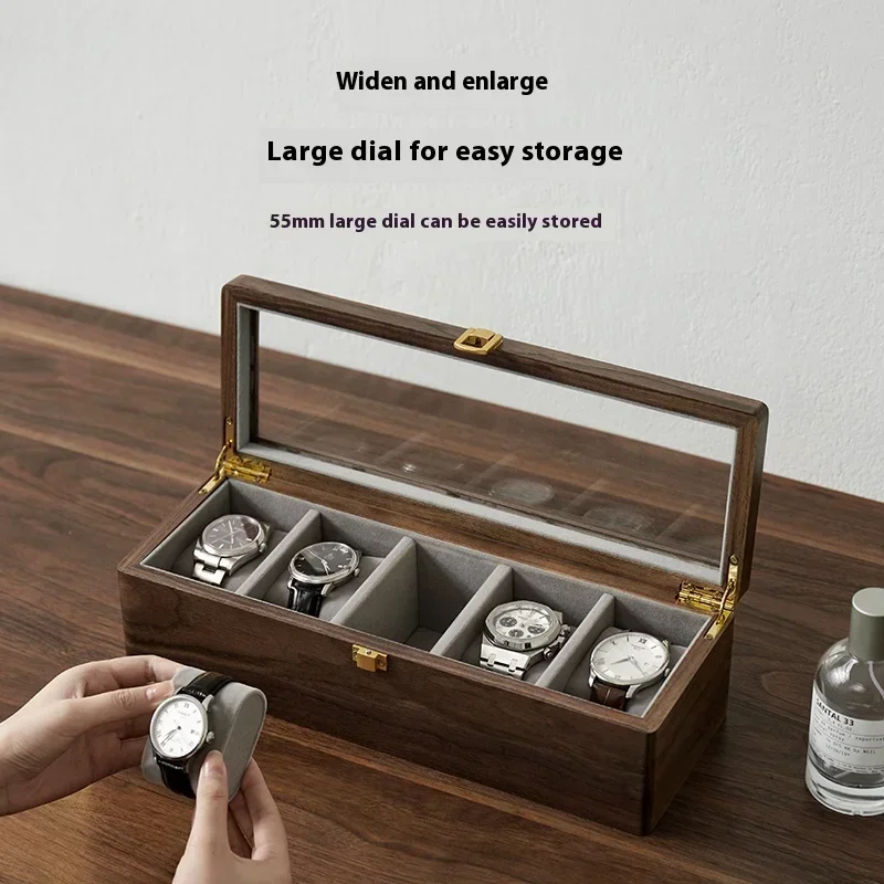 High Grade Solid Wood Watch Storage Box, Display Watch Organizer for Home Entryway Decoration Gift