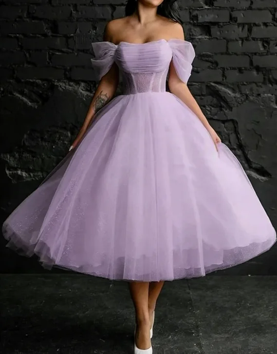 

Customized Shiny Tulle Short Wedding Dresses For Bride Lace Corset Back Bridal Gowns Formal Occasion Party Prom Dress