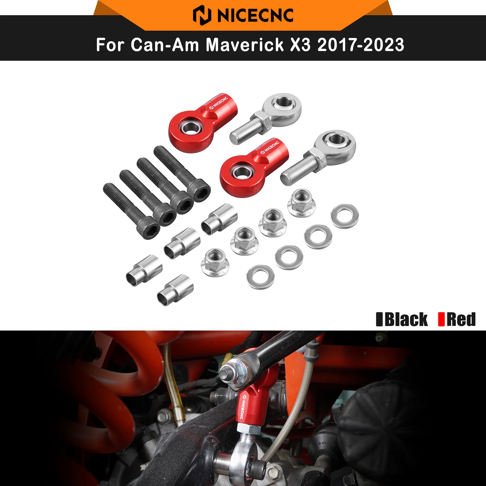 nicecnc-for-can-am-maverick-x3-2017-2023-front-rear-sway-bar-stabilizer-link-kit-max-r-4x4-turbo-aluminum-utv-accessories