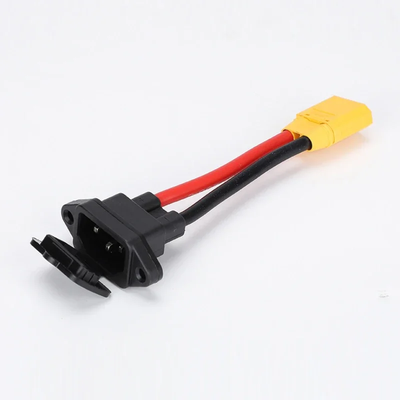 2+6 Socket to XT90/XT60 Branch Line Connector Bold Electric Vehicle Charging Port Conversion Pin Adapter E-bike Power Cord Plug