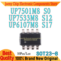 (10piece) 100% New UP7501M8 UP7501MB UP7501 S0 SO UP7533M8 UP7533MB UP7533 S12 UP6107M8 UP6107MB UP6107 S17 sot23-8