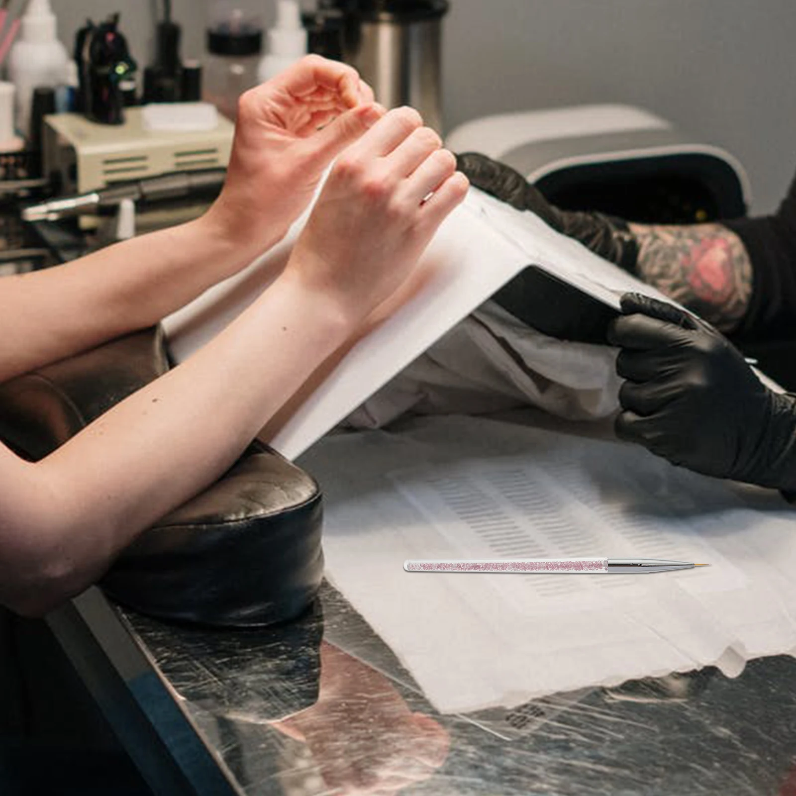 

3pcs Nail Art Drawing Line Tool Premium Nylon Wool For Professional Manicure Salon Diy Use Pigment Pens Eyeliner Brush Nail Art