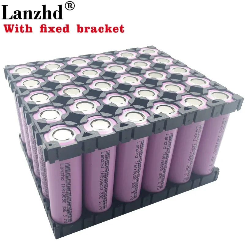 

30PCS 18650 Batteries 3.7V 3300mAh 17A 3.7V 18650 battery Holder and Splicing Bracket with fixed bracket 18650