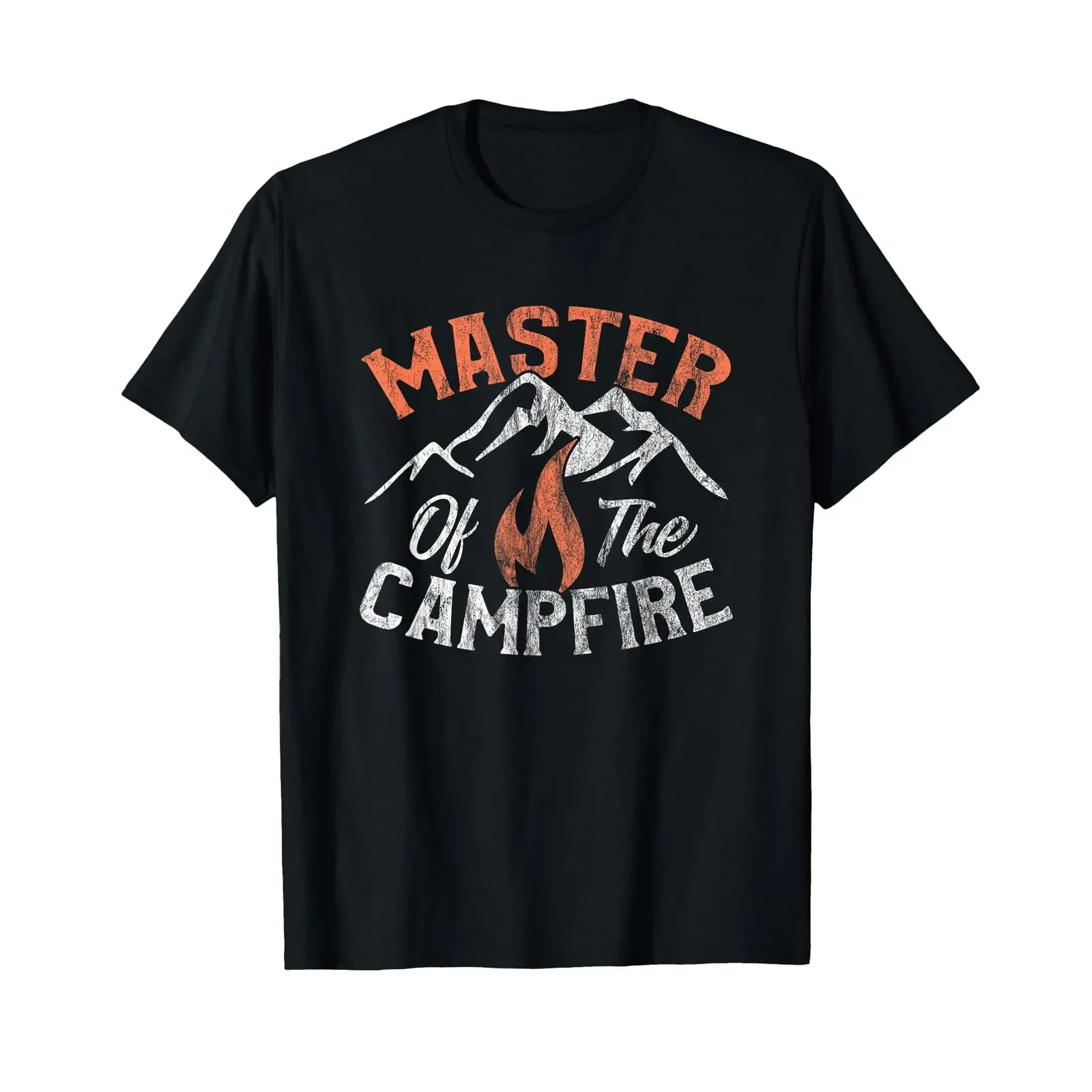 Funny Outdoor Camping s Master of Campfire T Shirt Small vintage Washed Versatile Casual fashion Soft Stretched