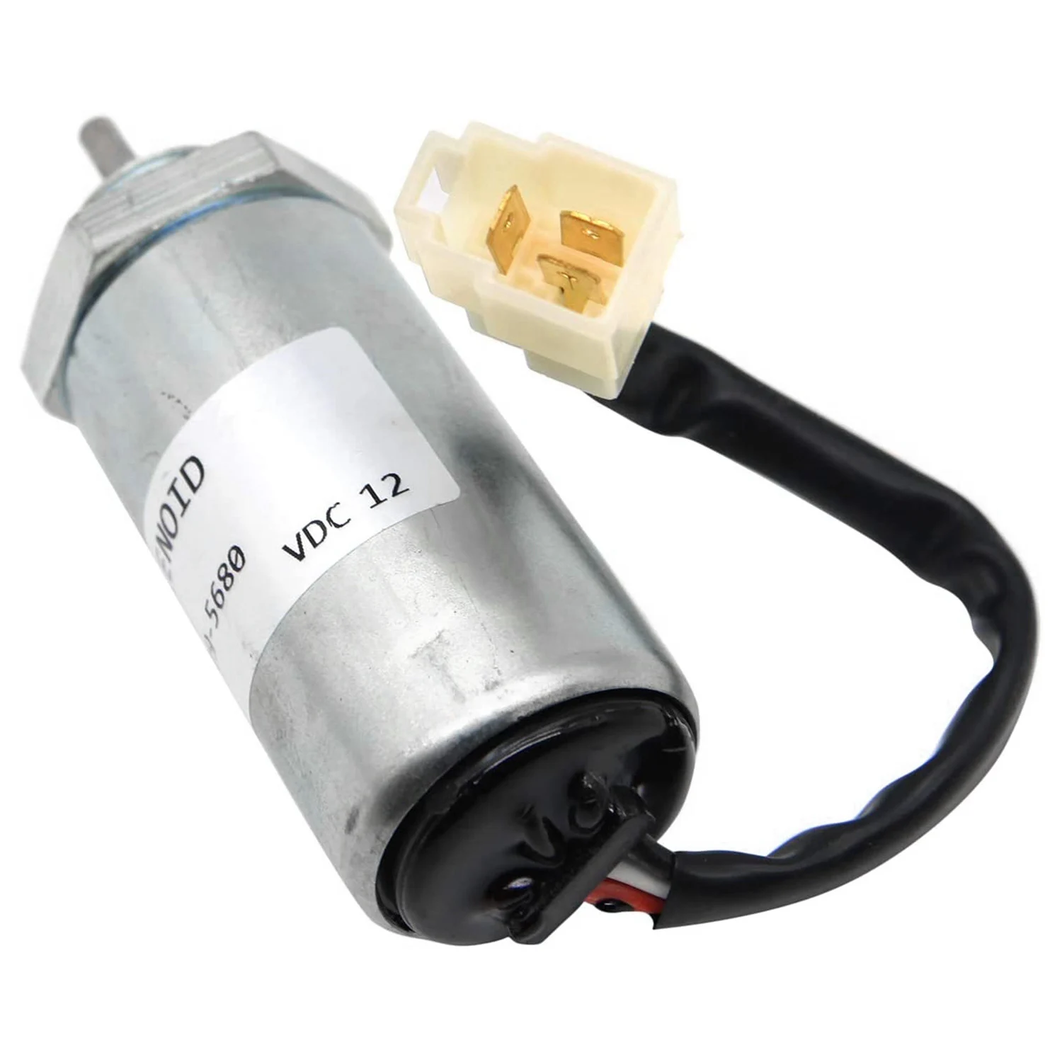 Imagem -06 - Escavadeira Motor Parar Solenóide para Isuzu Ex400 3ld1 3ld2 4le1 12v 8973295680 8973295680