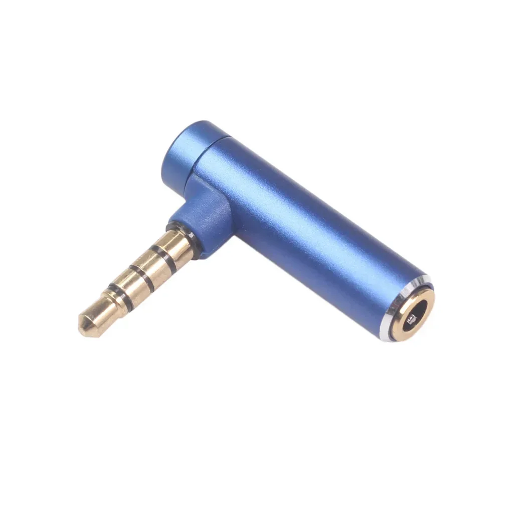 3.5mm L Shape Audio Adapter 3.5 Jack Male To Female 90 Degree Audio Converter Adapter for Aux Speaker Cable Headphone Car Jack