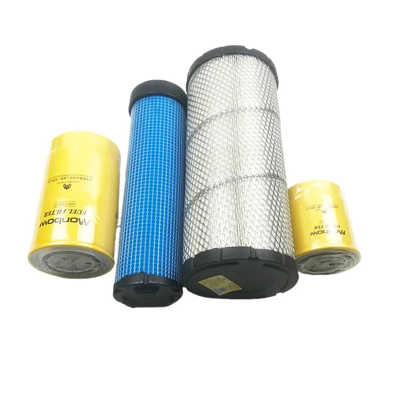 For Doosan daewoo dh60-7 air engine oil diesel filter element hydraulic return oil grid inlet oil pilot filter excavator accesso