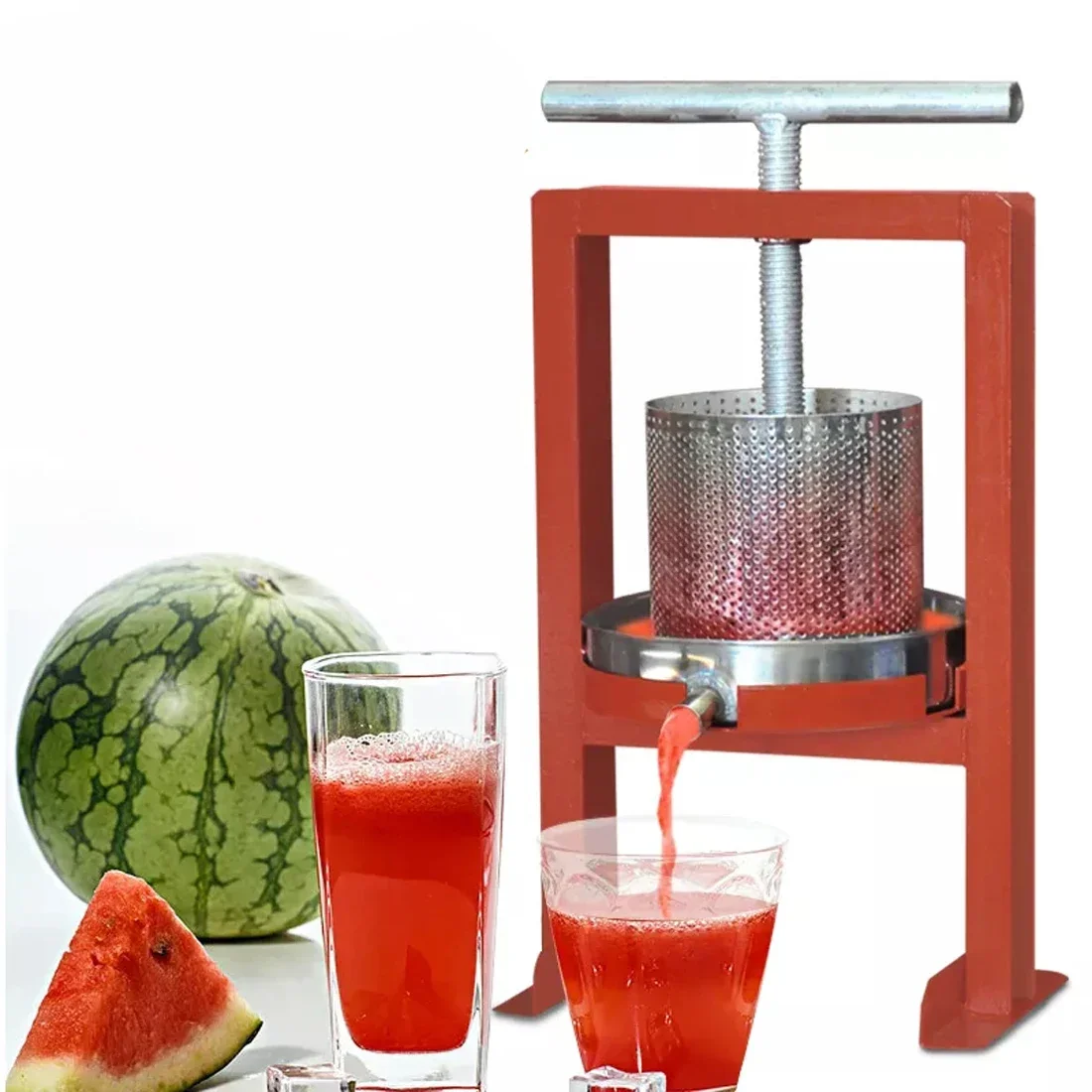 Manual Stainless Steel Pressing Machine Household Lard Residue Fat Oil Pressing Wine Grains Grape Honey Juice