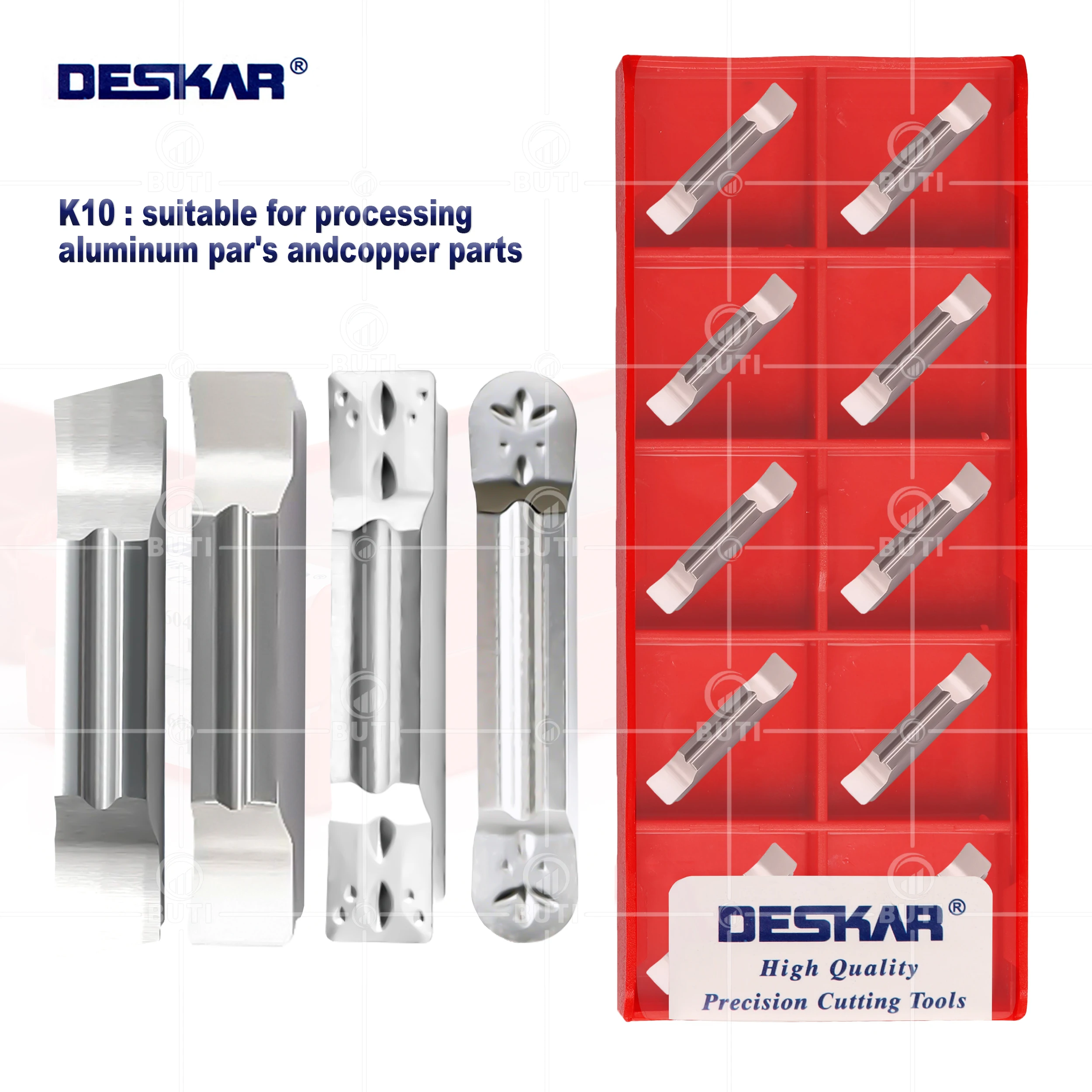 DESKAR 100% Original Grooving Blades MGMN300 Copper Aluminum Slotting Inserts MGGN/MRMN/MGMN Series Lathe Cutting Groove Inserts