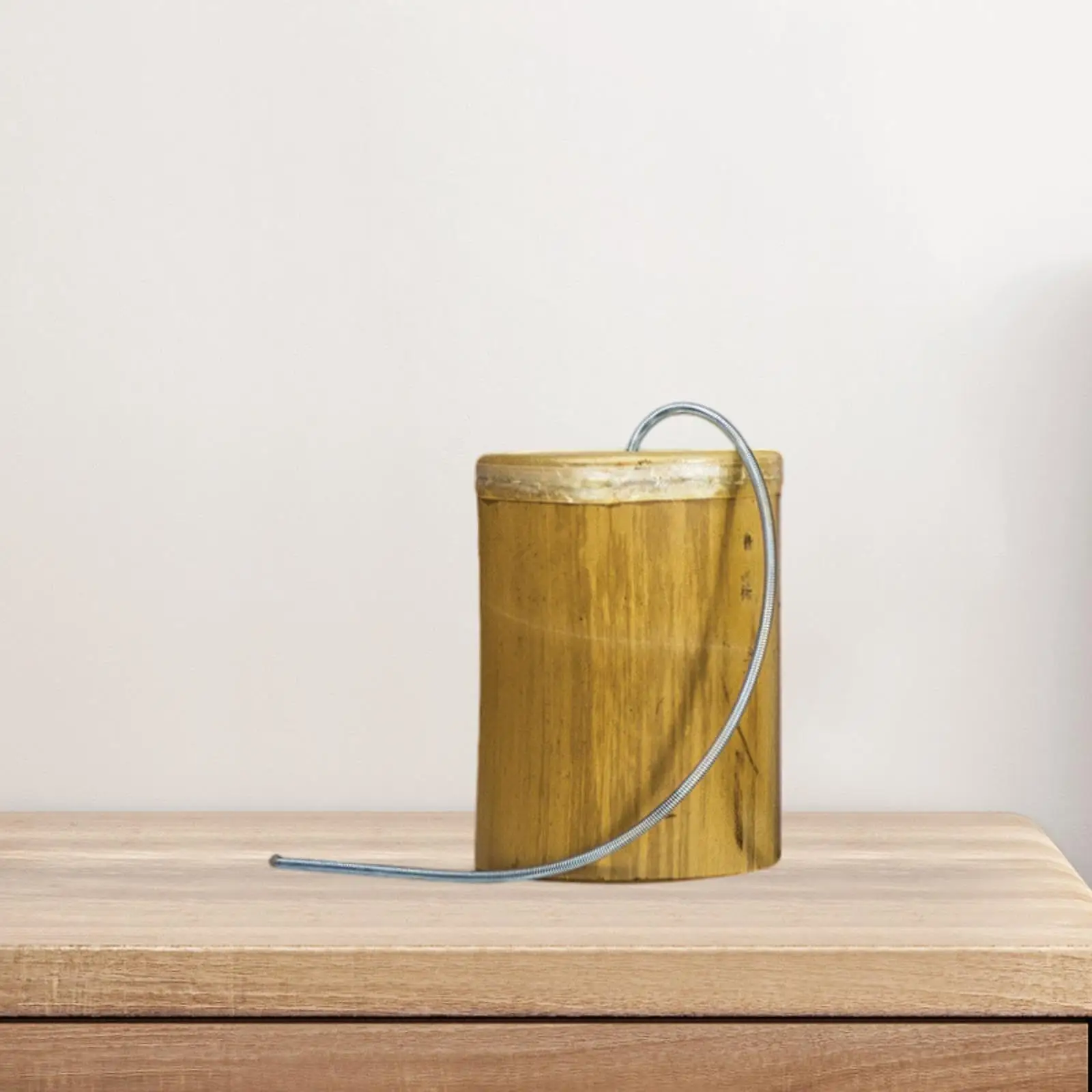 

Spring Drum Can Shaped Spring Drum Shaker Percussion Instrument for Meditation