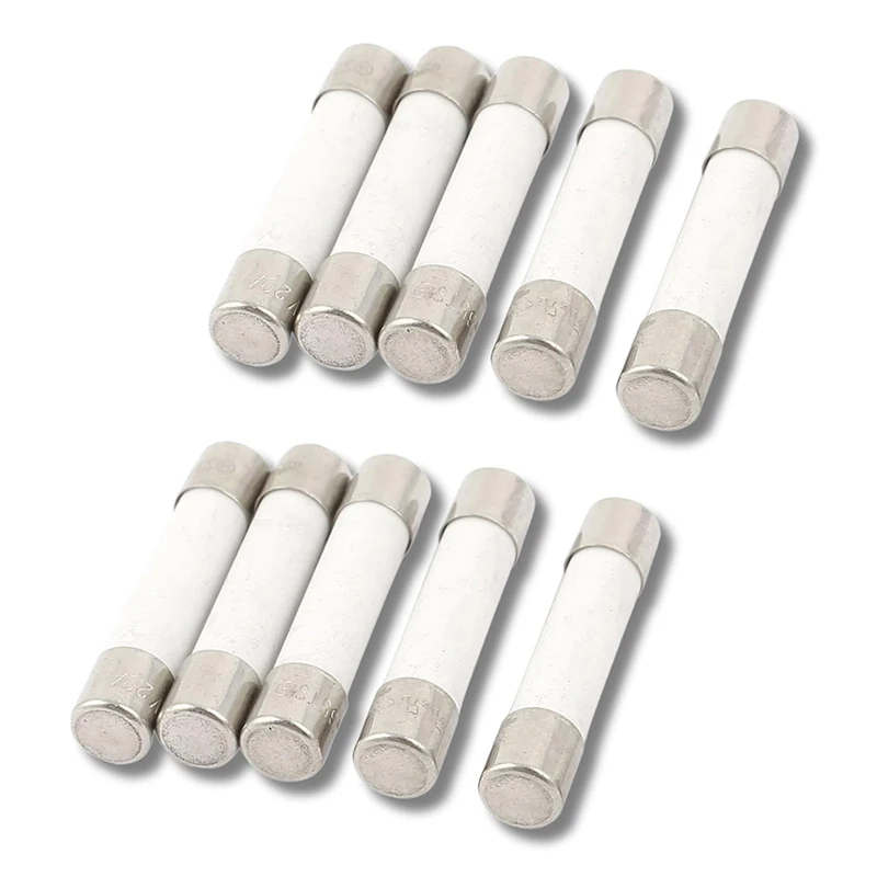 10PCS Ein Verkauf 6*30mm Flinke Rohr Sicherungen 250V 0,5 A 1A 2A 3A 4A 5A 6A 8A 10A 15A 20A 25A 30A AMP Sicherung Keramik Schmelzbaren 6x30 – Detail 4