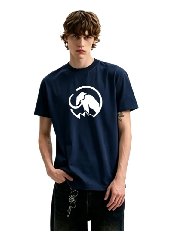 Neues Baumwoll-Outdoor-Freizeit-T-Shirt mit Rundhalsausschnitt und Kurzen Ärmeln, Grafik-Druck, Hochwertig, Luxuriös, Unisex-Stil für Männer und Frauen – Detail 5